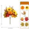 Fall Themed Artificial Flower No Maintenance Mixed Pumpkin Bouquet Halloween Decorative Flower Mixed For Commercial Window Home