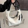 Waterproof Nylon Hobo Crossbody Bag, Adjustable Wide Strap Braided Zipper Pull Shoulder Bag For Women Daily Travel Casual Streetwear