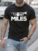 Miles Davis Jazzinspiriertes T-Shirt Schwarzes T-Shirt mit Weißer Trompete...