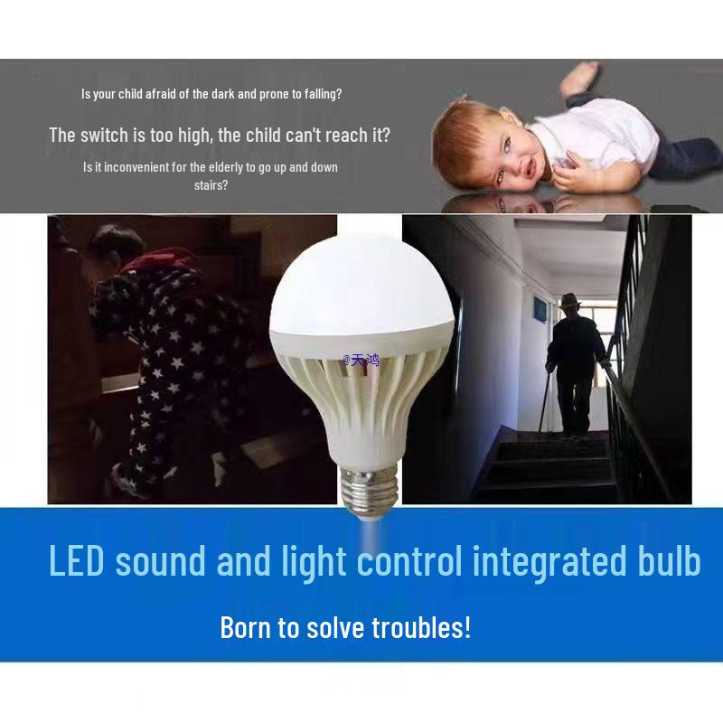 E27 Sound & Light Sensor Bulb for Hallway: Energy-Saving Intelligent Lighting