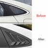 Rear Side Window Quarter Louver Cover Glossy Black For Hyundai Sonata 2020-2023