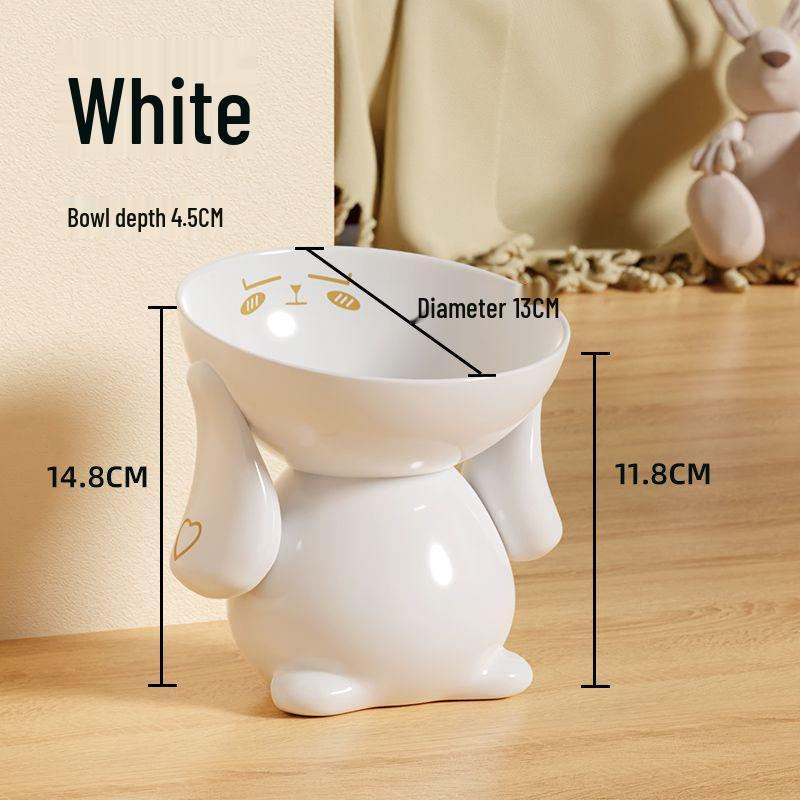 

Elevated Anti-Spill Ceramic Cat & Dog Bowl for Cervical Spine Protection Underglaze Color Craft - Safe to Use