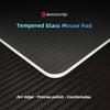 excovip Glass Fast and Accurate Control Mousepad Fast and Accurate Special Tempered Glass Surface 0090 Mousepad, Waterproof, 3502603.2mm