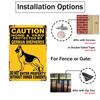 1pc Beware Of Dog Metal Sign This Home Protected By The Good Lord Will Bite Do Not Enter Sign Door, Outdoor Decor 12x8 Inch
