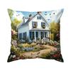 1 Pc Farmhouse Scenery Spring Pillow Cover For Home Living Room Bedroom Sofa Office Decorative Pillowcase Soft Throw Pillows