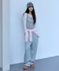ROLAROLA Nubasic Layered Jogger Pants Gray