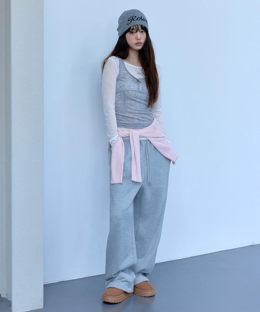 ROLAROLA Nubasic Layered Jogger Pants Gray