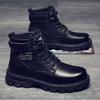 Martin Boots Men's Autumn and Winter Men's Shoes Fashion Men's Boots Korean Version High-top Shoes Platform Casual Leather Shoes