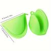 2Pcs Silicone Pot Holder Gloves Non-Slip Grip Kitchen Utensils Anti Scalding and Heat Insulation Gloves Essential Kitchen Tools