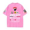 2026 Letní závodní oblek Ducati F1 Tým Red Bull Verstappen Uniforma Krátký rukáv Vintage praná trička Kulatý výstřih Trička