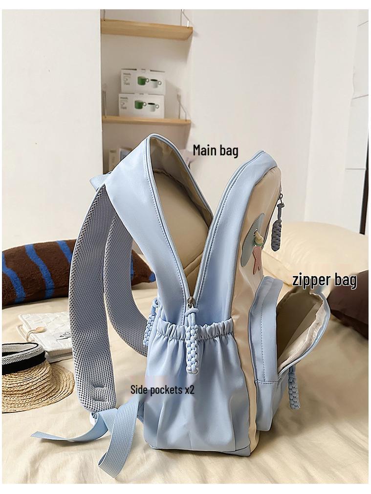 Korean-Style Cartoon Backpack: Lightweight, Waterproof, Large Capacity for Elementary Students