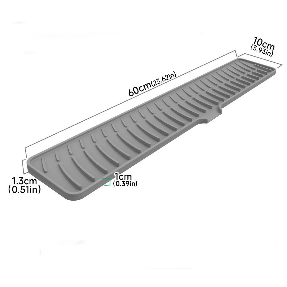 

Diatom Mud Faucet Drain Pad Super Absorbent Diatomite Stone Sink Tray Silicone Faucet Mat Home серый