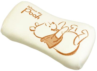 MORIPiLO Morishita Memory Foam Pillow Winnie the Pooh 15x31cm Waist Rest Back Support Stuffed Toy Cushion Disney Character Goods Pastel Yellow 4621192
