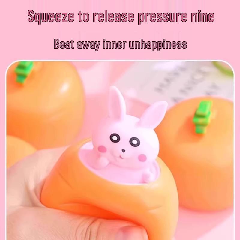 Carrot Rabbit Stress Relief Decompression Toy Gadget