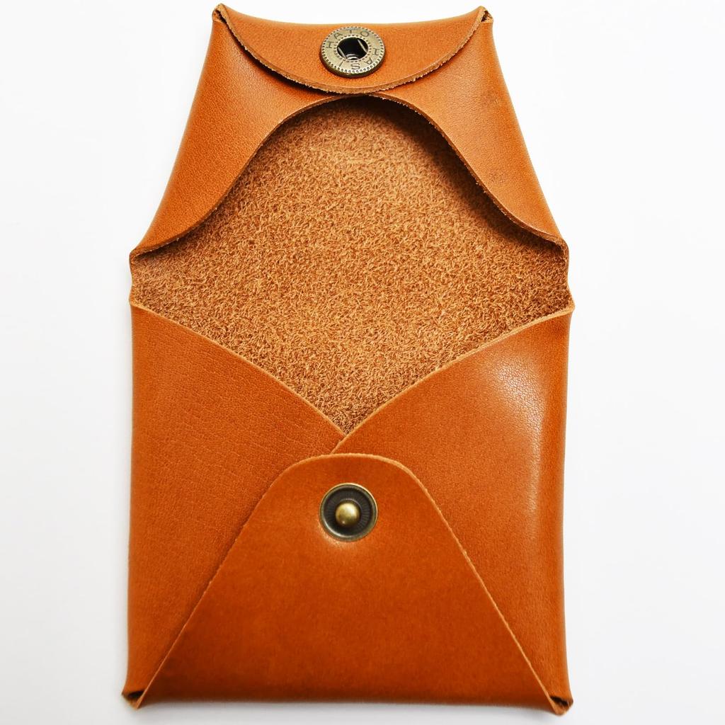 atelierCODEL Coin Coin Birthday Gift Comes with Gift Message and Paper Bag Leather Case, Purse, Men's Gift, Hand-delivered Set, Box, Card, (Tochigi