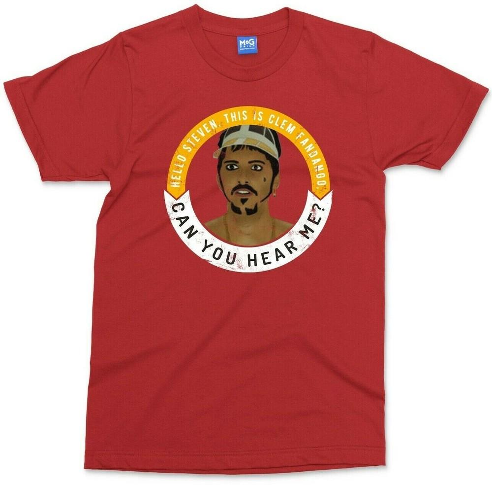 Clem Fandango Can You Here Me TShirt Funny Toast Of London Joke British Tv Top S