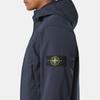 Stone Island FW24 Soft Shell Windproof Waterproof Breathable Hooded Zip Fleece Jacket Unisex jackets Dark-Blue 8115Q0322-V0020