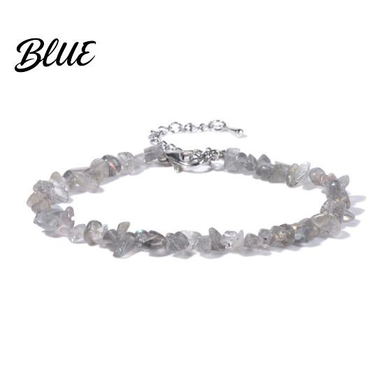 Durable Bracelet Women Irregular Beads Decor Adjustable Length Non-fading Wrist
