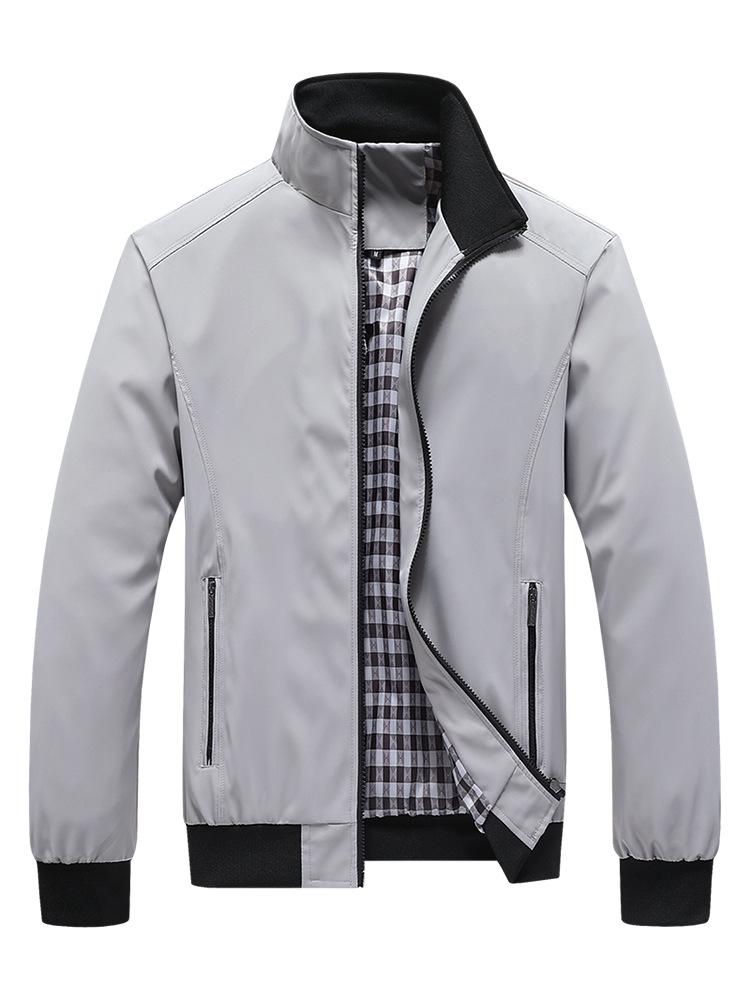 Men's Plus Size Casual Windbreaker Jacket - Spring & Autumn Coat