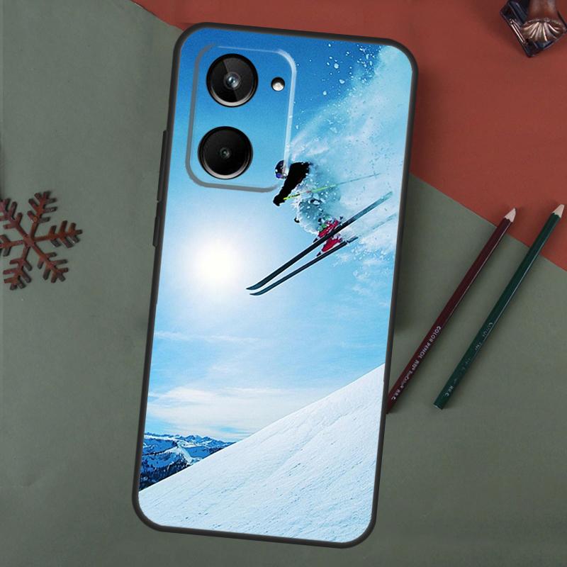 Ski Neige Snowboard Case For Realme C75 C65 C67 C71 C63 C61 C55 C51 C53 C35 11 12 13 14 15 Pro Plus GT6 GT7 Pro