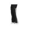 adidas AW24 Sports Lifestyle Serie Gestreifte Bequeme Hautfreundliche Gestrickte Sporthose Damenhose Schwarz JZ1642