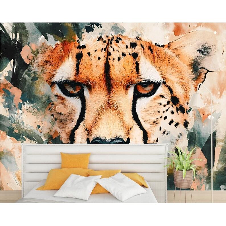 Cheetah tapestry 75x100 чёрный