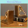 Conjunto Moderno Minimalista de Suportes de Livros de Resina Para Decoração de Mesa de Escritório e Organização de Livros