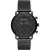 Aviator Black Metal Black Male Quartz Chronograph AR11264