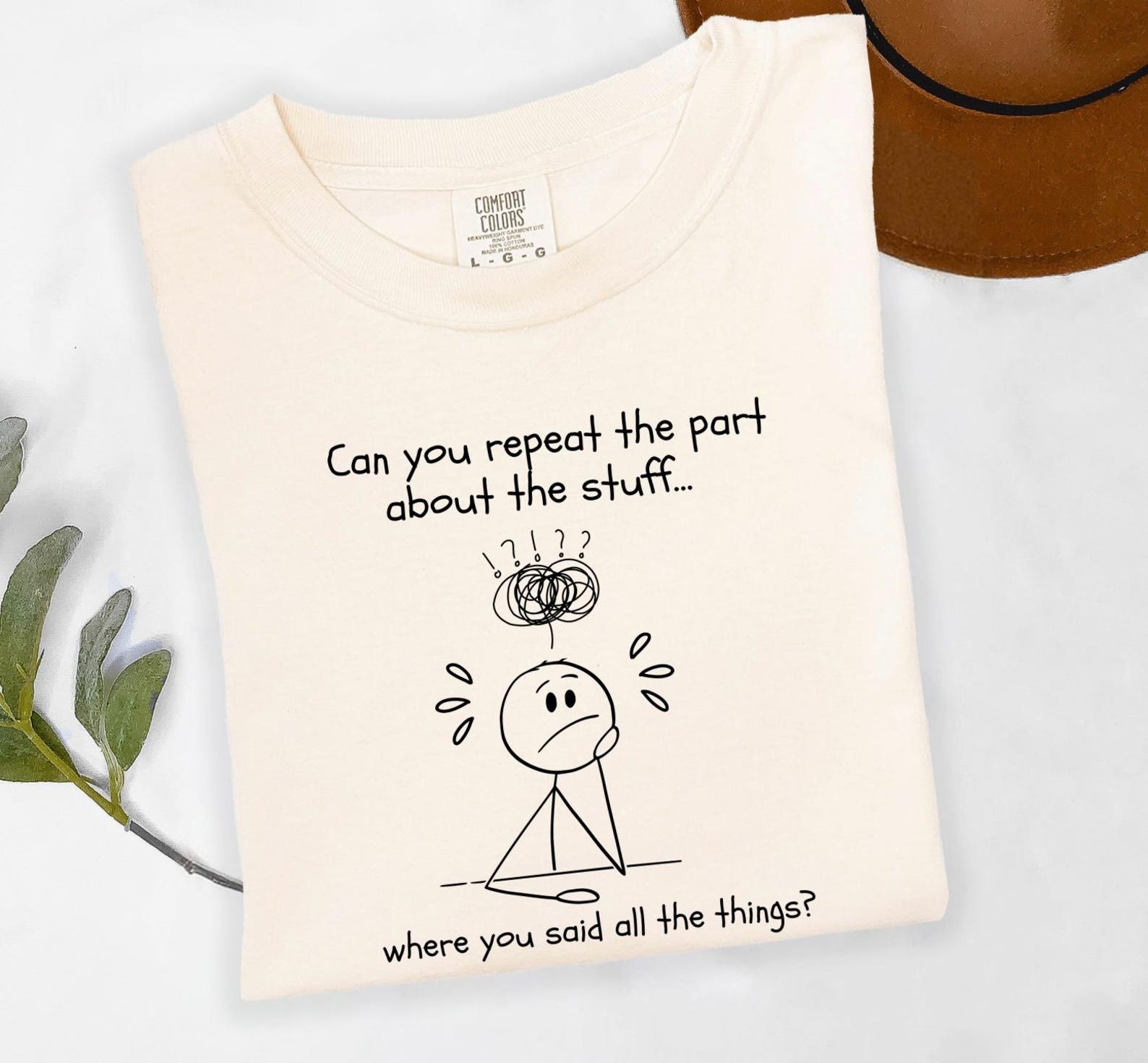 ADHD Humor T-Shirt, Relatable Stick Figure Meme, Neurodivergent Shirt S