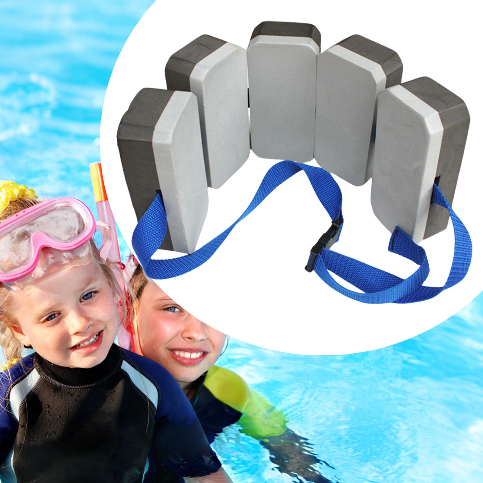 Kids Swimming Belt Children Swim Training Belt Adjustable Strap Equipment Exerciser Aid Flotation Belt Swim Trainer for Children nero