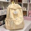 Schoolbag new Korean version ins bear printed schoolbag female high-value junior and high school students multi-compartment college style backpack
