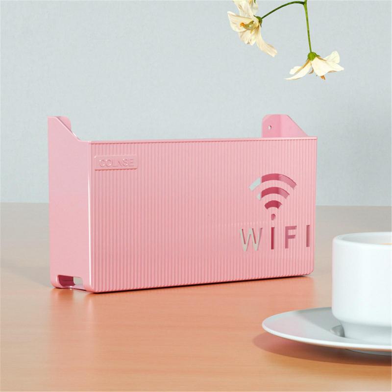 Wifis Router Storage Box Wall-mounted Wifis Boxes for Home Decorative Router Hider Rack Cable Organizer Box for Living Room