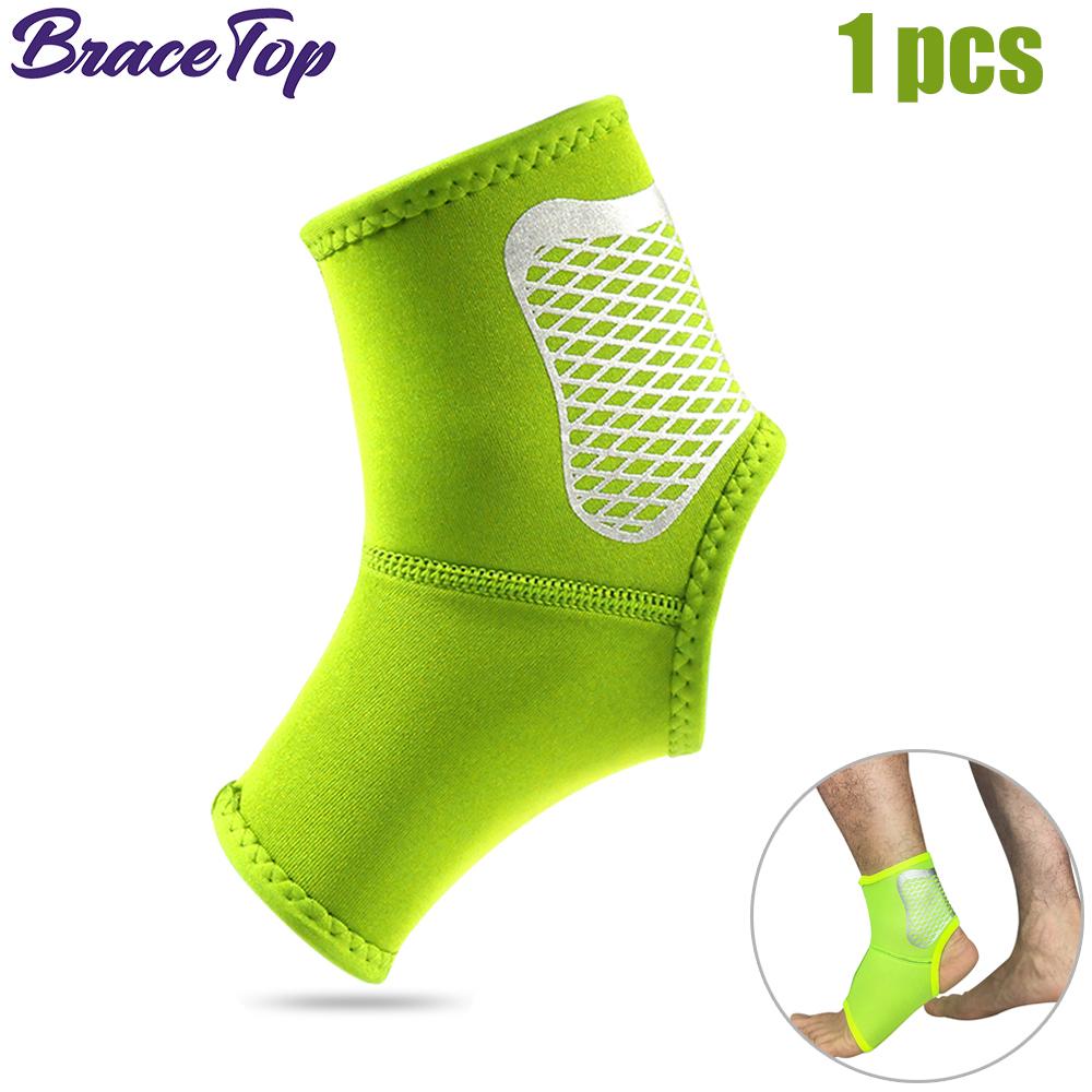 Bracetop Sports Ankle Support Brace Elastic High Protect Guard Band for Men Women Running Basketball Fitness