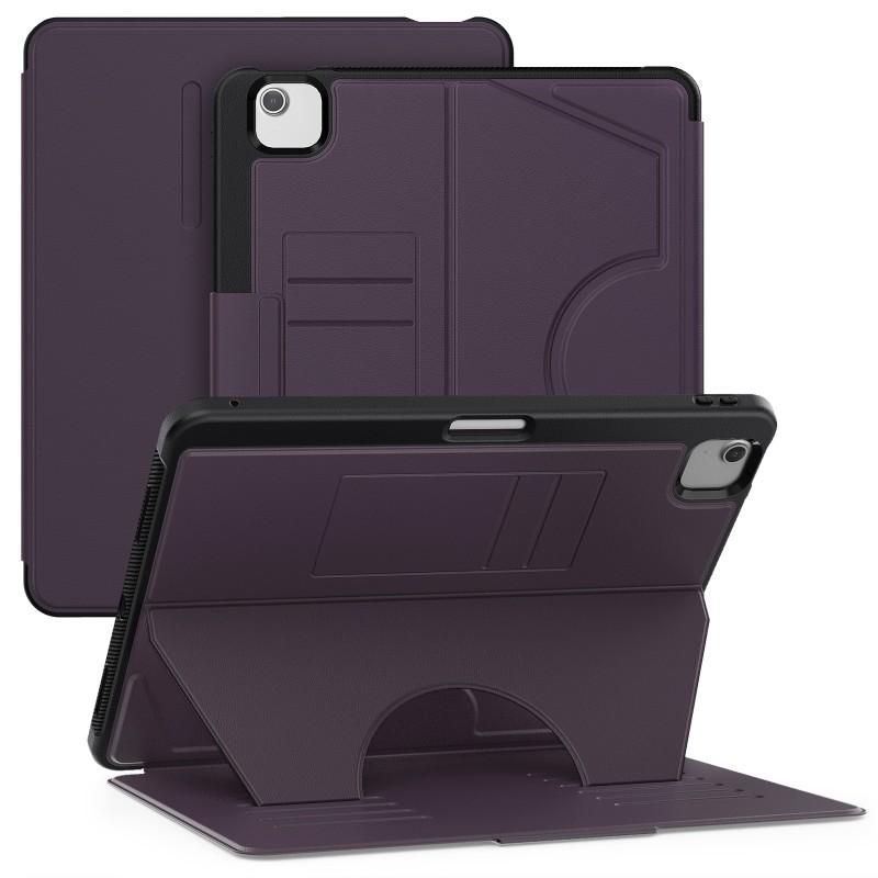IPad Air 13-inch Magnetic Sleep Case With Card Slots Adjustable Stand TPU Shockproof Business Cover iPad Air 13 M2 2024 Magnetic Pencil Slot