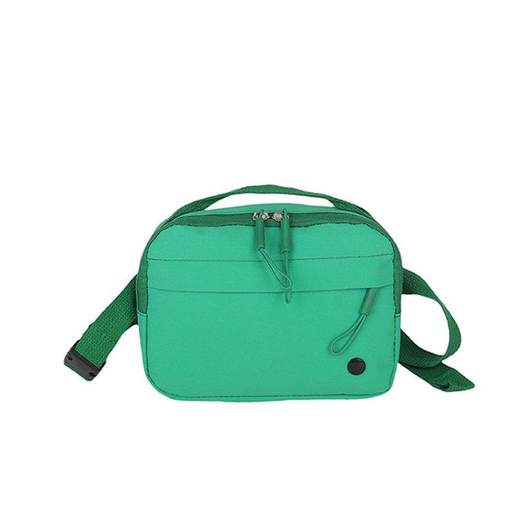 

Macaron single shoulder crossbody bag for men and women, nylon waterproof chest bag зелёный