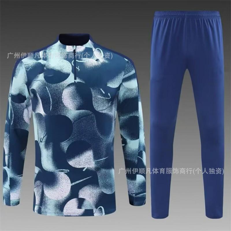 Heren Dames Voetbal Trainingsshirt Halve Rits Opwarmshirt Napoli PSG AC Milan Brazilië Manchester United Fans