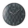 Sweeping Seconds Movement Resin Wall Clock Unisex Black QXA794K