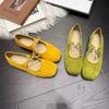 New Women's Spring Women Ballet Flats Shallow Butterfly-knot Shoes Casual Soft Sole Women's Leather Shoes Zapatos Mujer