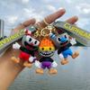 Portachiavi Cuphead Anime Cartone Animato Figure Mugman Bambola Uomo Toilette Skibidi Portachiavi Ciondolo Portachiavi Auto Giocattoli per Bambini Regali di Natale