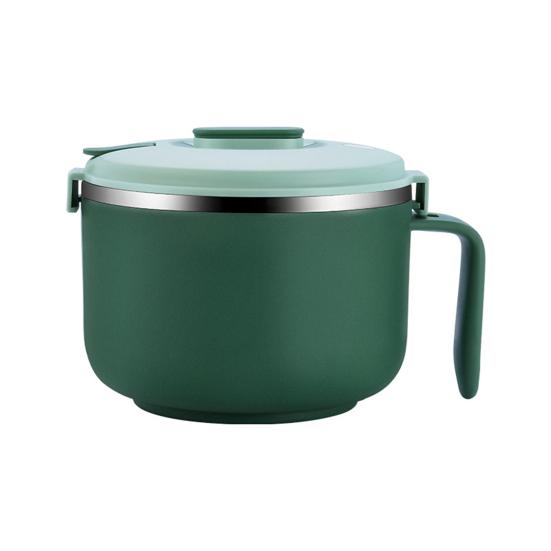 Миска для лапши 900 мл1200 мл легко хранить большая емкость антикоррозийная миска из нержавеющей стали 304 миска для смешивания лапши зелёный 980₽