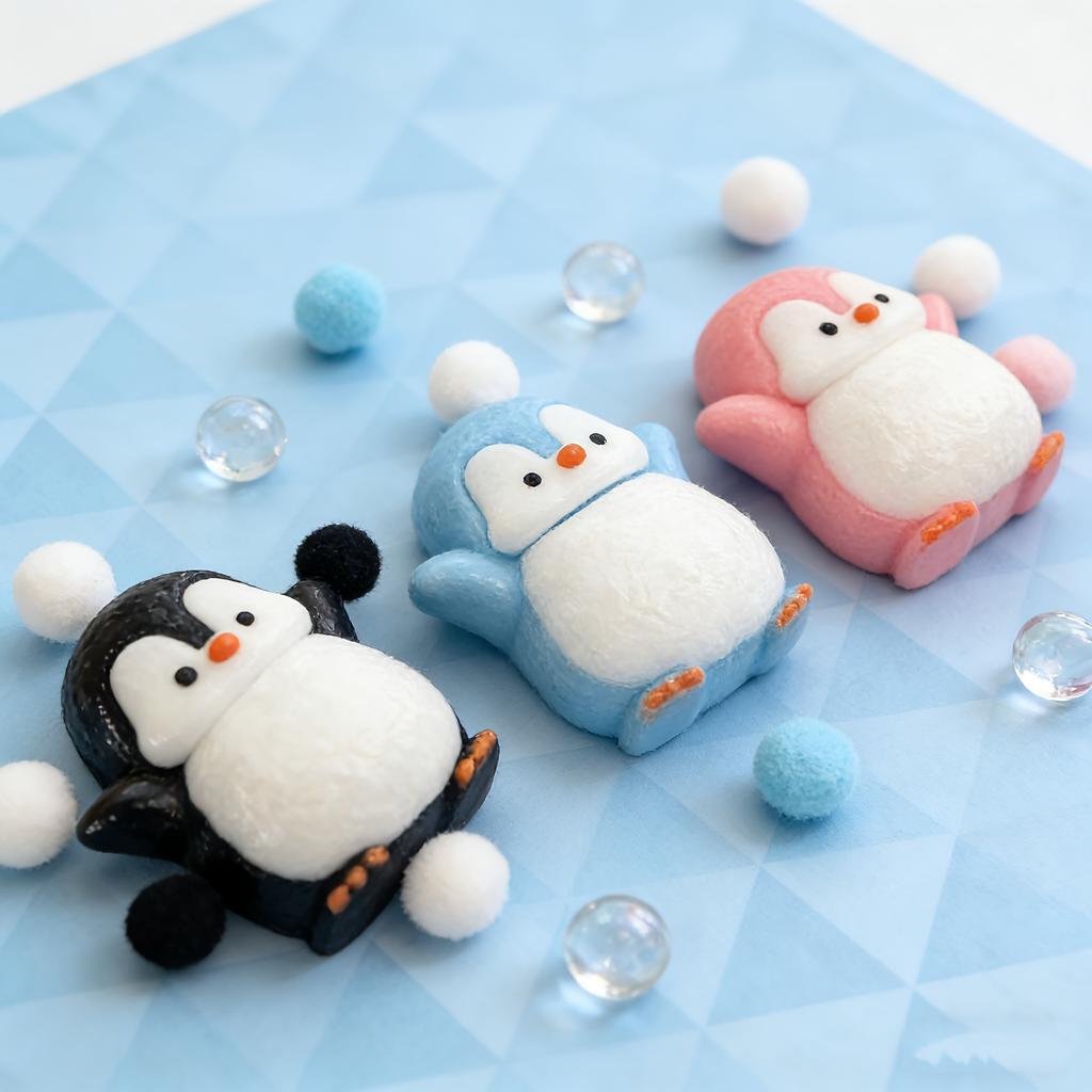 1 Stück Süßes Pinguin Quetschspielzeug, Weiches Dehnbares Stressabbau-Spielzeug, Nicht Verformbares Knet-Fidget für Kinder Erwachsene, Party-Mitgebsel Geschenk