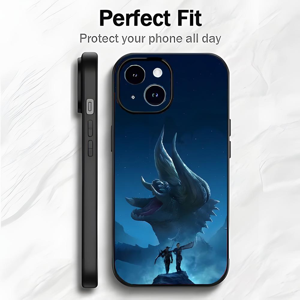 OpenWorld Action Game M-Monster Hunter Wilds Phone Case Phone Case Soft Packaging Lightweight For iPhone17 16 15 14 13ProMax