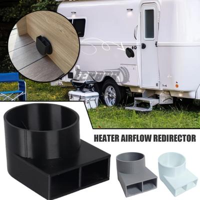 Universal Air Deflector Attachment for Truma Heater 55mm Nozzle Heater Airflow Redirector Redirects Warm Air Easy Snap-On Installation RV Heater Air