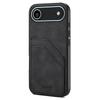 DENIOR For iPhone Air Case Dual Card Slots PU Leather + TPU + PC Phone Cover