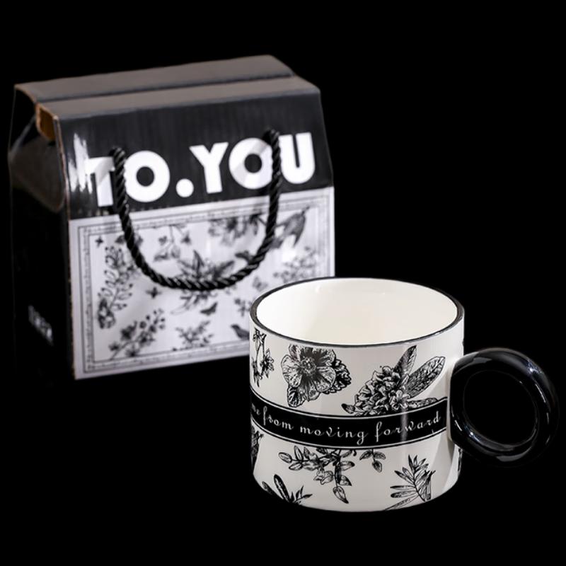 Набор винтажных керамических кружек Wo Ding