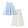 PawinPaw Girls' Cartoon Bear A-line Top & Pants Set