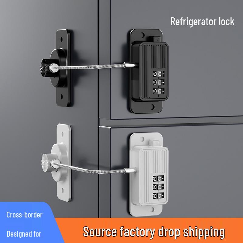 Child Safety Combination Lock for Windows and Refrigerators