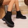 Foreign trade large size Martin boots women's 2025 autumn and winter new European and American style thick heel thick sole non-slip casual short boots
