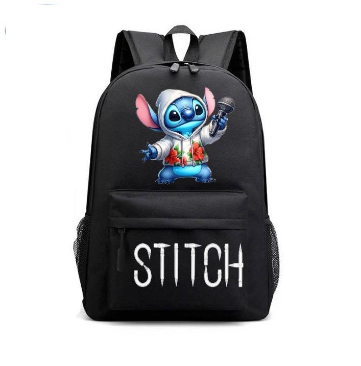 School Bag Cartoon Backpack Star Lightning School Bag Student Polyester Casual Printed Backpack Travel Bag