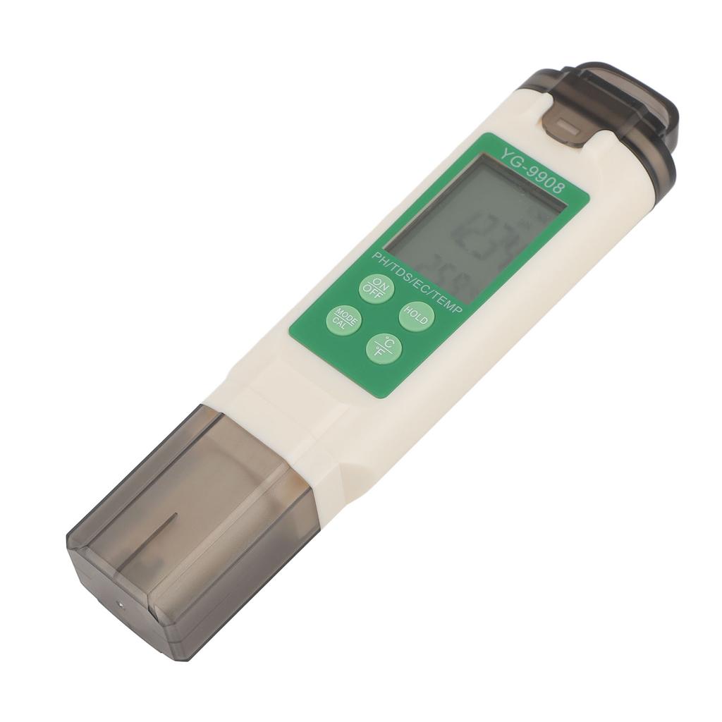 4 in 1 Water Quality Tester High Accuracy Clear Reading Green Backlight Digital Water Tester for PH 